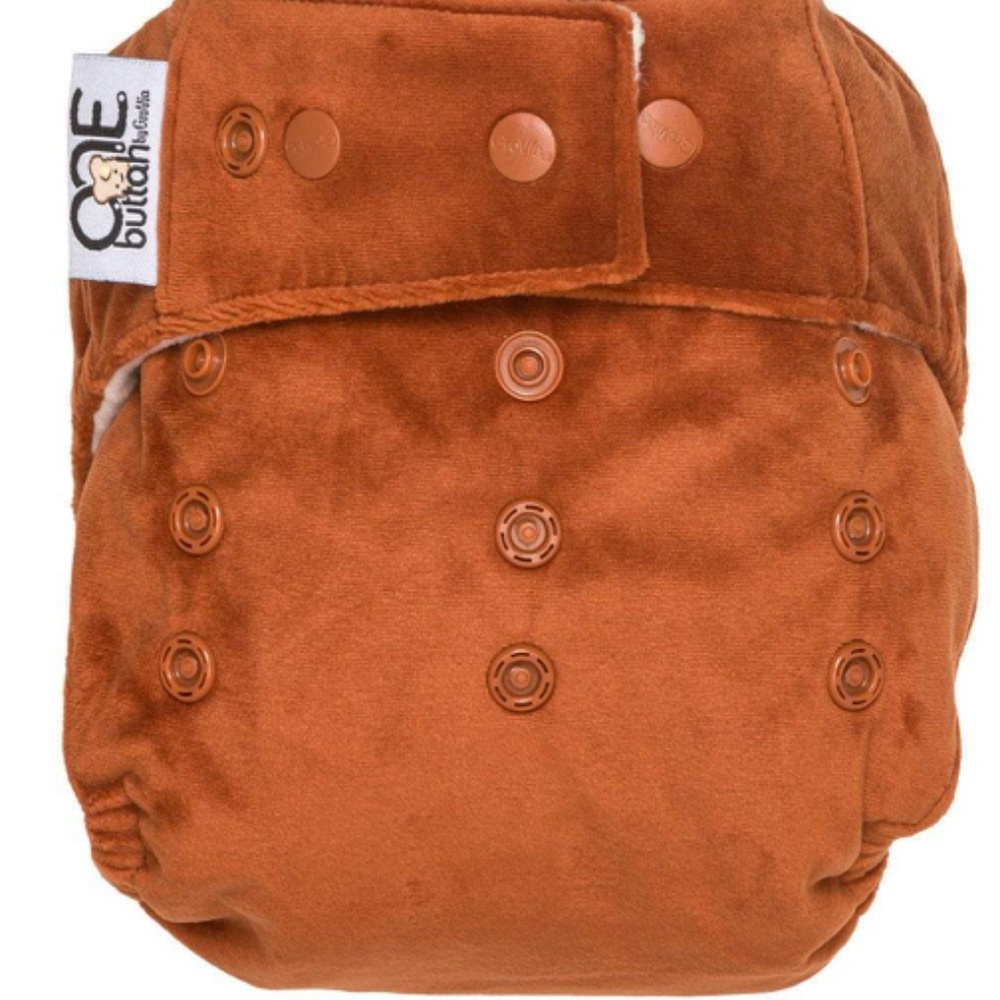 GroVia Buttah Velour O.N.E. Cloth Diaper Spice